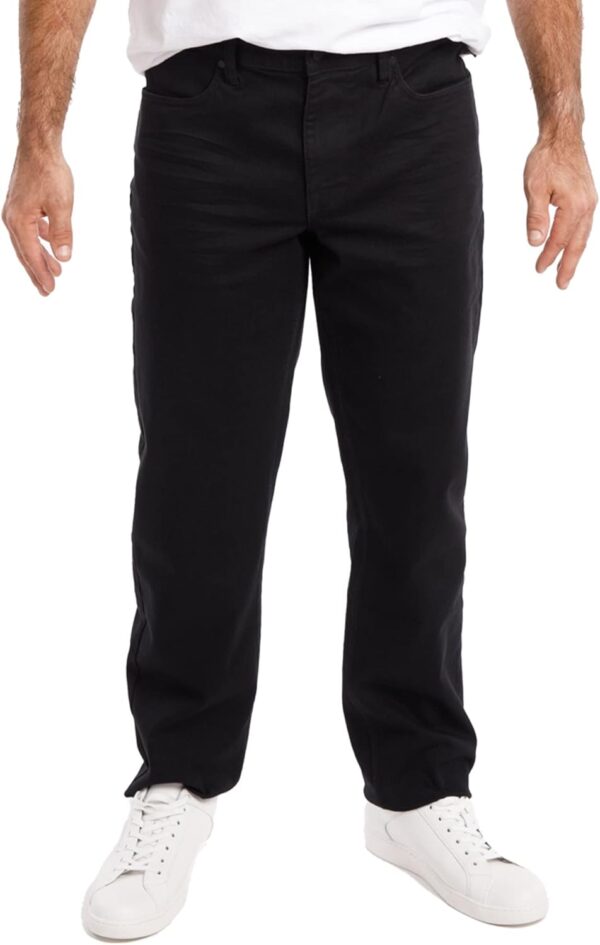 Men's Jeans Athletic Fit - Roomier Fit in Waist, Hip, and Thighs - Flexible Stretch Denim - Straight Leg Jeans