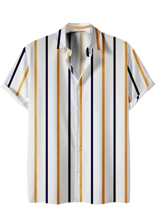 Men's Hawaiian Shirt for Men Short  Shirt Collar Beach Floral Summer Casual Button Down T-Shirts