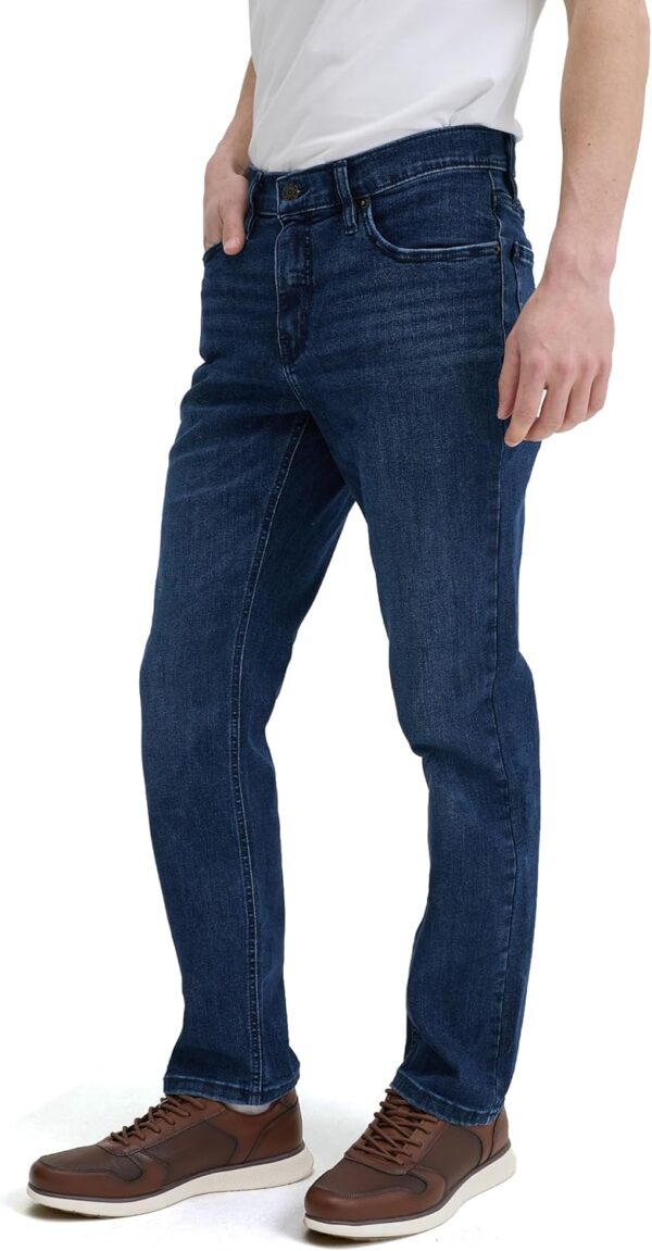 Slim Fit Men's Jeans – Stretch Fabric Tapered Pants for Men's – Premium Comfort Casual Wear and Work Attire