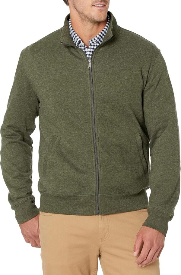 Men's Full-Zip  Mock Neck Sweatshirt